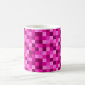 Pink Pixels Printed Coffee Mug Cup (Centre)