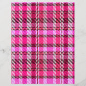 Pink Plaid Bulk Scrapbook Paper Pages Flyer (Achterkant)