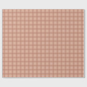 Pink Plaid Cadeaupapier (Vlak)