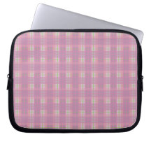 Pink Plaid Laptop Sleeves Protector
