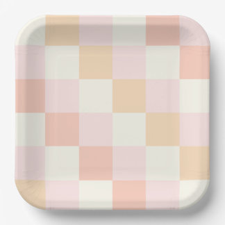 Pink Plaid Paper Bord