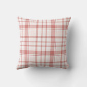 Pink Plaid Stripes Cat Kussen (Achterkant)