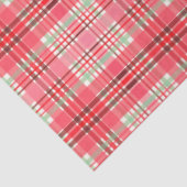 Pink Plaid Tartan Tissuepapier (Detail)