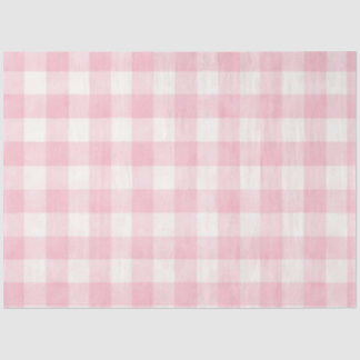 Pink Plaid  Tissuepapier