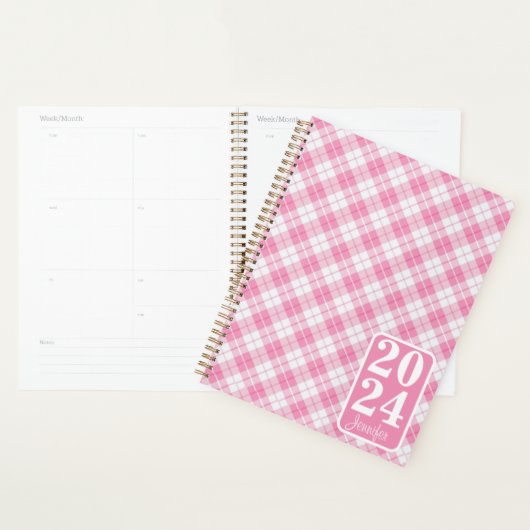 Pink Plaid with the name (Devant avec enveloppe)