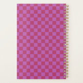 Pink Plum Checkerboard Planner (Achterkant)