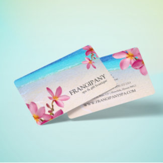 Pink Plumeria Beach Spa Resort Boutique B&B Visitekaartje