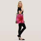 Pink Plumeria Canvas tas (Op model)