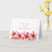 Pink Plumeria Floral Sympathie Dank u Sjabloon (Gele Bloem)