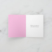 Pink Polka Dot bedankt Kaart (Binnen)