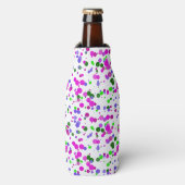 Pink Polka Dot Confetti Flesjeskoeler (Fles Voorkant)