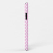 Pink Polka Dot Dachshund Mobiele Telefoon Case (Achterkant/rechts)
