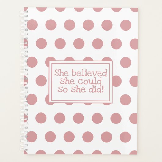 Pink Polka Dot Elle Croyait Qu'Elle Pouvait Le Fai (Devant)