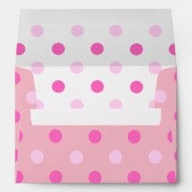 Pink Polka Dot Envelope A7
