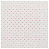 Pink Polka Dot Hearts Stof (Swatch)