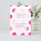 Pink Polka Dot RSVP (Debout devant)