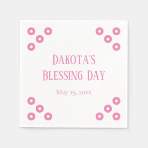 Pink Polka-dot Special Event Servet