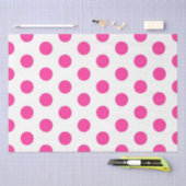 Pink Polka Dot Tissuepapier (Craft)