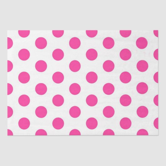 Pink Polka Dot Tissuepapier (Voorkant)