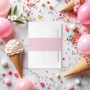 Pink Polka Dot Vrijgezellenfeest Uitnodigingen Wikkel