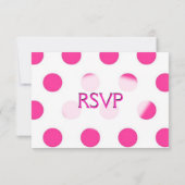 Pink Polka Dot Wedding RSVP (Dos)
