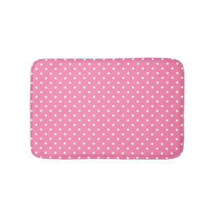 Pink Polka Dots Bath Mat