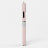 Pink Polka Dots, Polka Dot Pattern, Jouw naam Case-Mate iPhone Case (Achterkant/rechts)