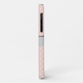 Pink Polka Dots, Polka Dot Pattern, Jouw naam Case-Mate iPhone Case (Achterkant/links)