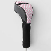 Pink Polka Dots, Polka Dot Pattern, Jouw naam Golfheadcover (Schuin)