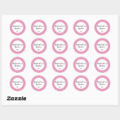 Pink Polka point 'cuit par nana' autocollant (Feuille)