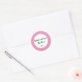 Pink Polka point 'cuit par nana' autocollant (Enveloppe)