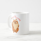 Pink Pommy maman Mug (Devant gauche)