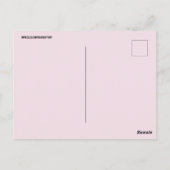 PINK POODLE ART BRIEFKAART (Achterkant)