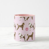 pink poodle design   mok (Midden)