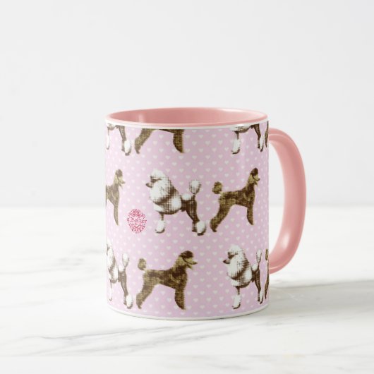 pink poodle design   mok (Voorkant rechts)