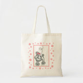 Pink Poodle Fifties Canvas tas (Voorkant)