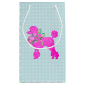 Pink Poodle Party personnalisé sac cadeau (Dos)