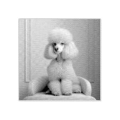 PINK POODLE RUBBER STAMP 	RUBBERSTEMPEL (Afrduk)