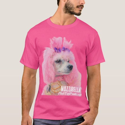Pink Poodle shirt, poodle shirt (Voorkant)