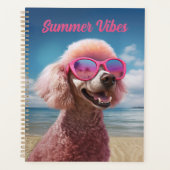 Pink Poodle Tropical Paradise Planner (Devant)