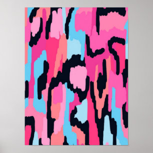 Pink Pop Abstract Poster