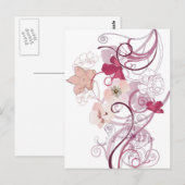 Pink poppies Carte postale (Devant / Derrière)