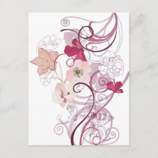 Pink poppies Carte postale