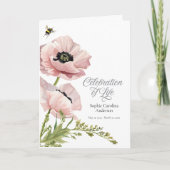 Pink Poppies Celebration of Life-programma Programma (Voorkant)