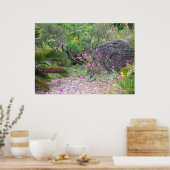 Pink Poppies Garden Poster (Keuken)