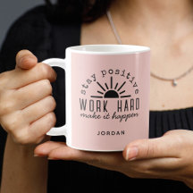 Pink Positive Motivational Quote with Any Name