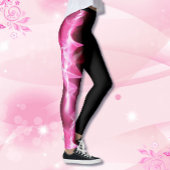 Pink Power Lightning Strike Lint Borstkanker Leggings