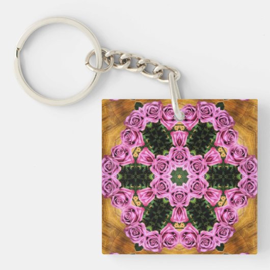 Pink Prancing Posies   Sleutelhanger (voorkant)