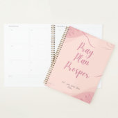Pink Pray Plan Prosper Faith-Based Daily  (Devant avec enveloppe)