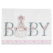 Pink Princess Baby shower Baby Gift Groot Cadeauzakje (Achterkant)